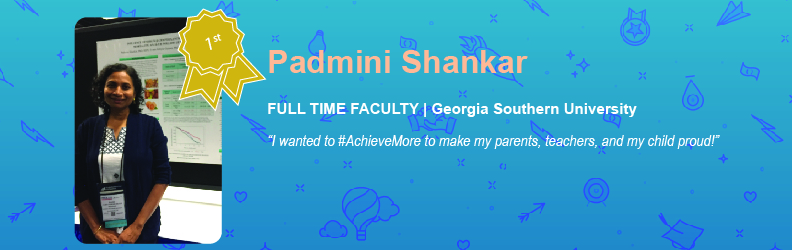 I wanted to #AchieveMore to make my parents, teachers, and my child proud!